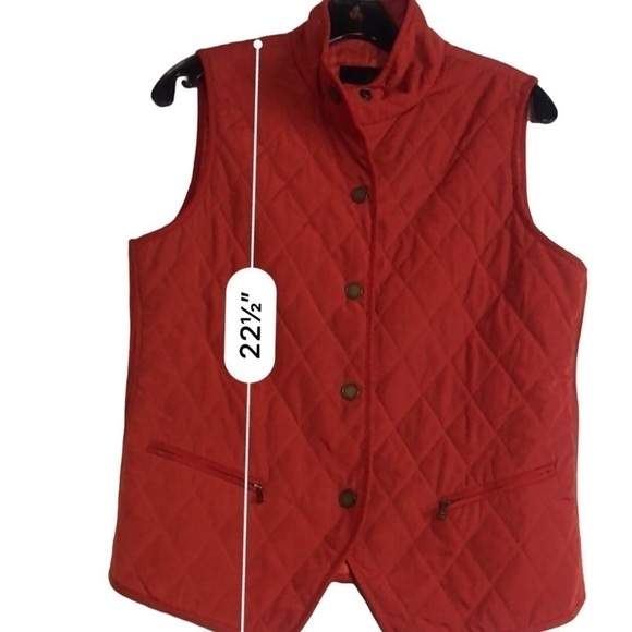 Talbots Burnt Orange Vest Size S - Picture 4 of 13